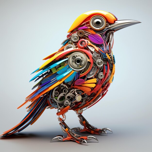 mechanical robot bird