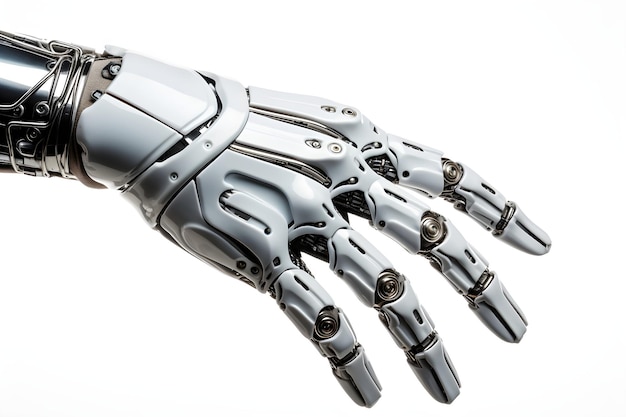 Mechanical Robotic Hand and Metal Arm