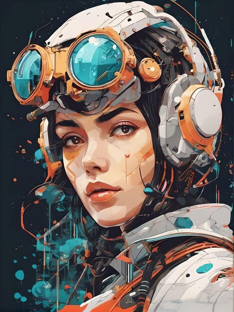 Mechanical Symphony The Futuristic Beauty of Cyberpunk Girls