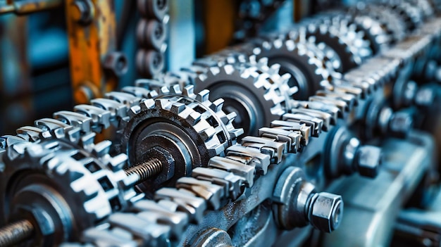 Mechanical Symphony A Glimpse into the Inner Workings of Machinery Where Each Gear Plays a Part in the Industrial Ballet