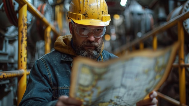 Photo mechanics and engineers work in steel plants