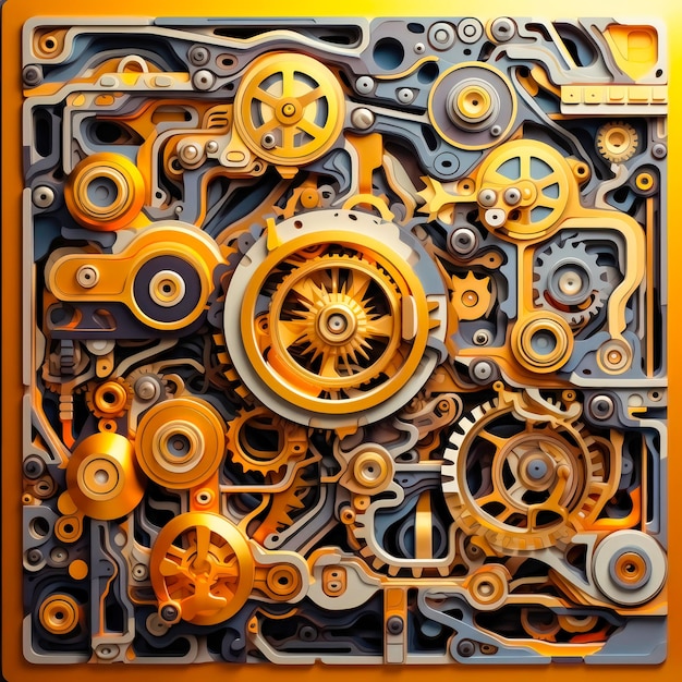 mechanized abstract background