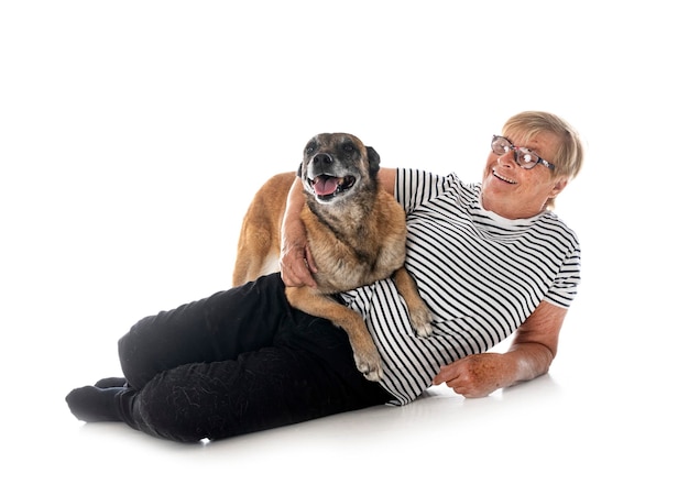 Mechelaar en vrouw in studio