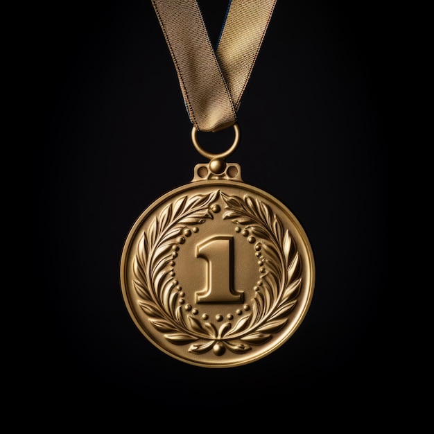 Foto medal of recognition in visueel fotoalbum vol glorie en overwinningsmomenten