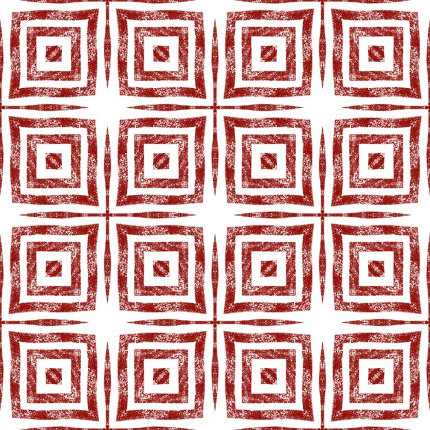 Medallion seamless pattern Wine red symmetrical