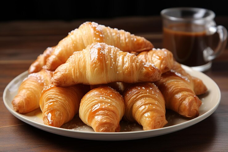 Medialunas Argentine Sweet Croissants with Sugary Glaze