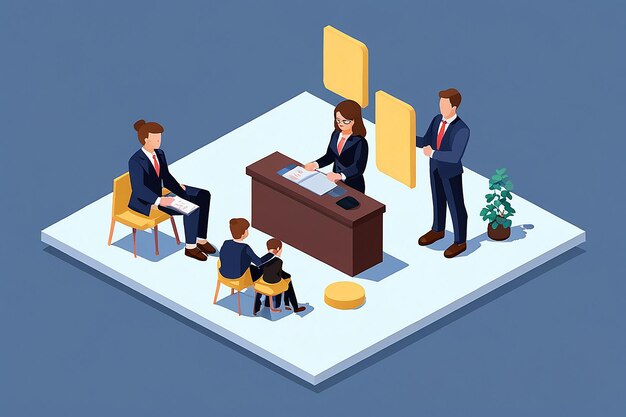 Mediation Flat Isometric Business Conflict