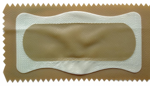 Фото Медицинская клейкая пластырь, изолированная на белом фоне