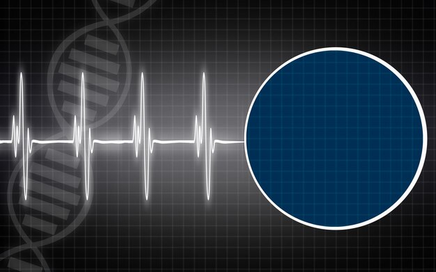 Sfondo medico con struttura del dna