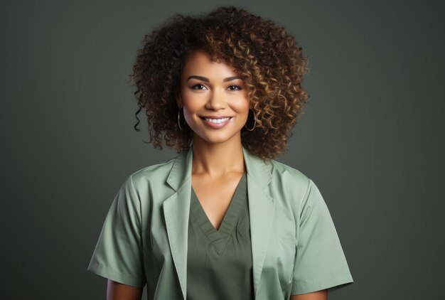 Photo medical beautiful woman smiling