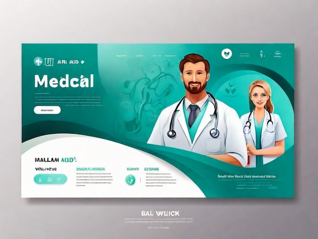 Photo medical concept illustrations modern flat style