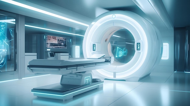 Медицинская диагностическая машина в больнице Генеративный ИИ