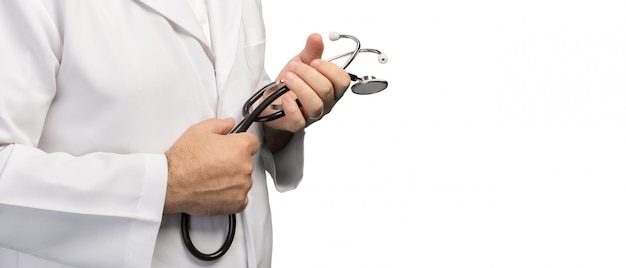 Medical doctor with stethoscope