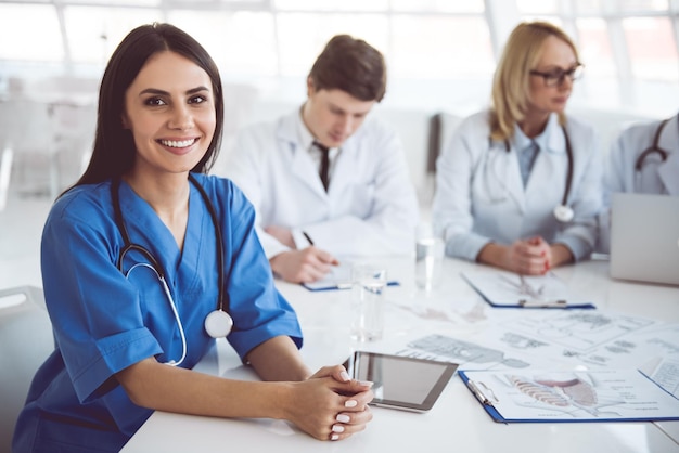 Photo medical doctors at the conference