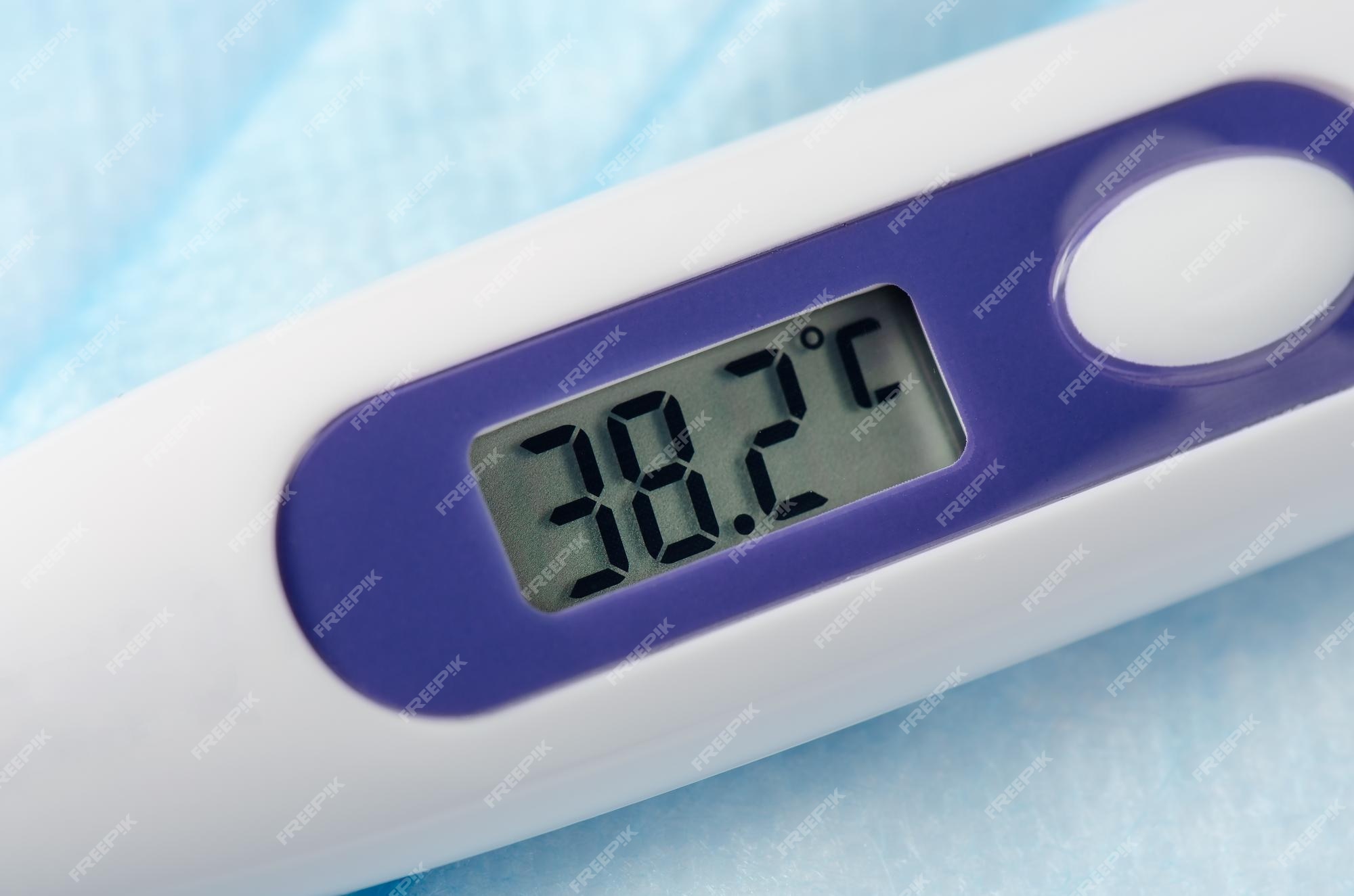 Free Photo  Medical thermometer indicating high temperature on