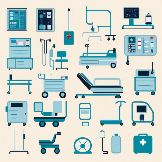 Photo medical equipment and device icon vector doctor equipment medical instruments vector