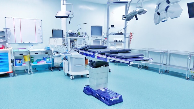 Photo medical equipment in operating room