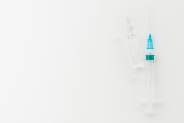 medical equipment with a injection for a vaccine