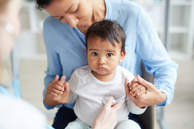 Medical exam of baby