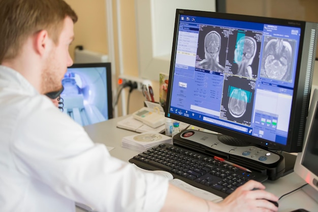 medical examination of the body computer diagnosis of the brain