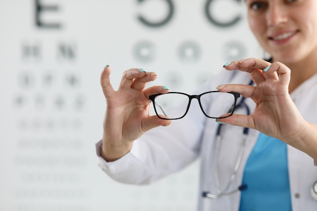 Foto controllo della vista medica