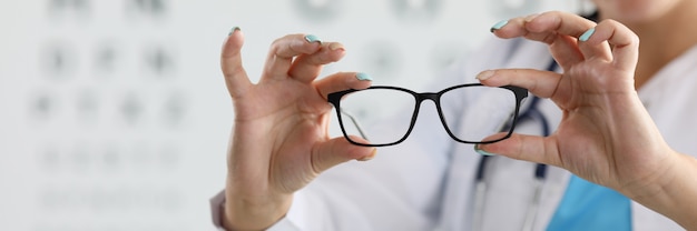 Photo medical eyesight check