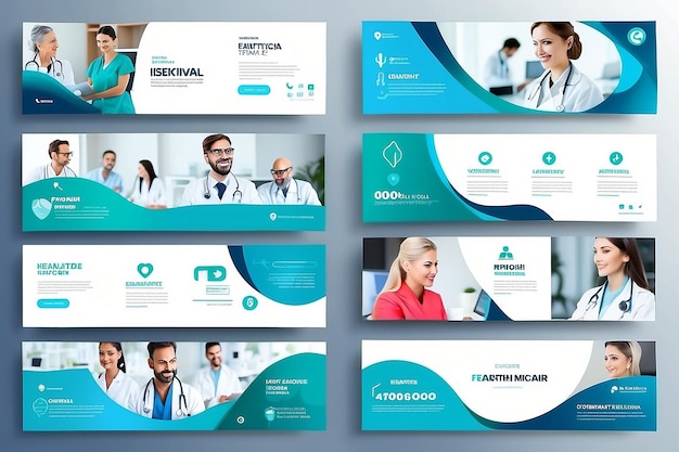 Medical and Healthcare social media Cover and Web Banner template