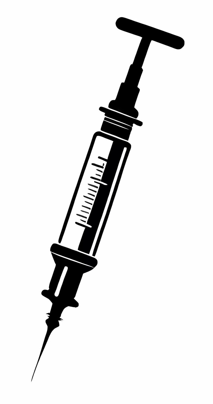 Medical Icon Syringe Vector Style Image