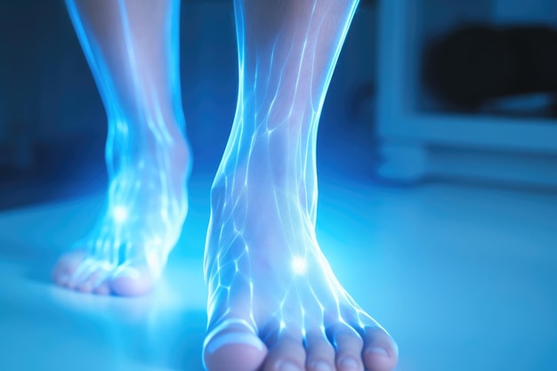 Medical Imaging Detailed Foot XRay in Hospital Setting