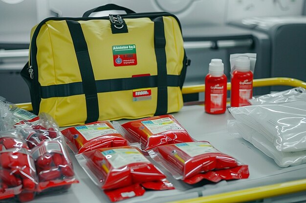 Medical kit with accesories