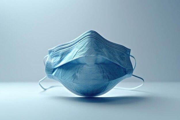 Медицинская маска, изолированная на белом фоне. Защита от коронавируса.