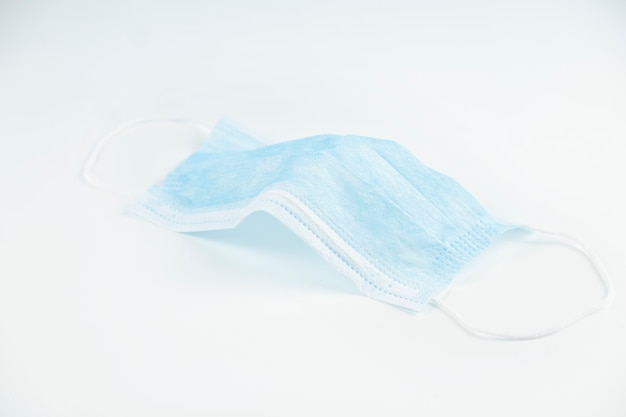 Medical mask on white background.