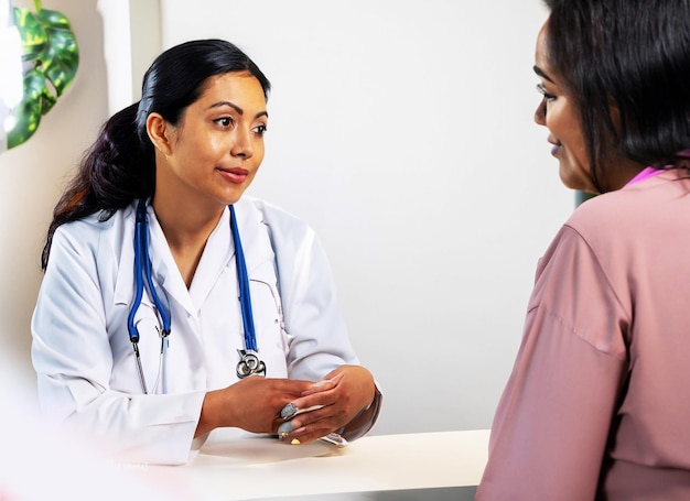 medical professional engaged in a consultation