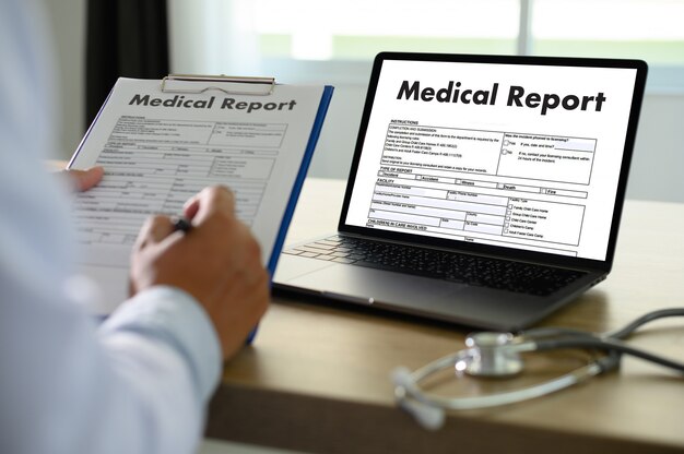 Photo medical records patient information medical technology