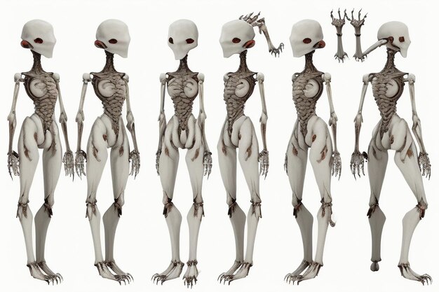 Photo medical research human skeleton model specimen human body anatomy skeleton model