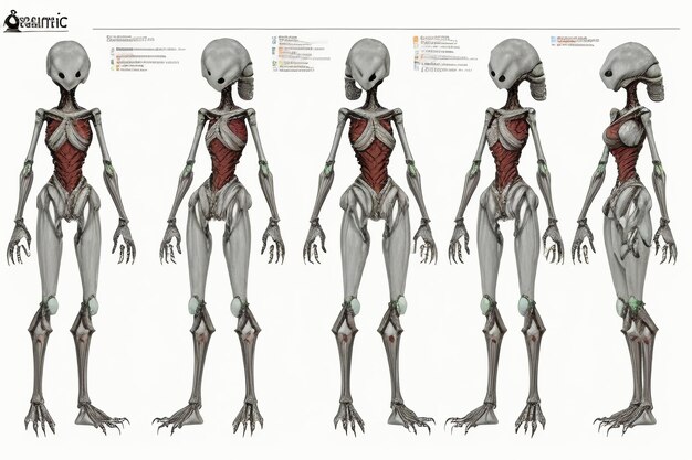 Foto ricerca medica modello di scheletro umano esemplare modello di scheletro di anatomia del corpo umano