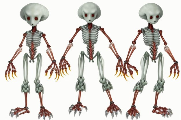 Photo medical research human skeleton model specimen human body anatomy skeleton model