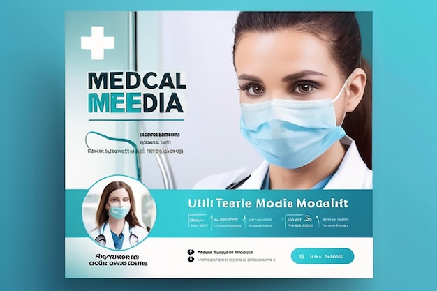 medical social media banner template
