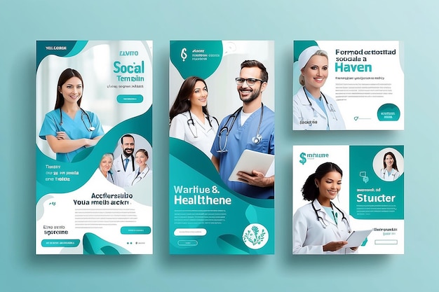 Photo medical social media post template healthcare social media banner template healthcare post social media banner ad