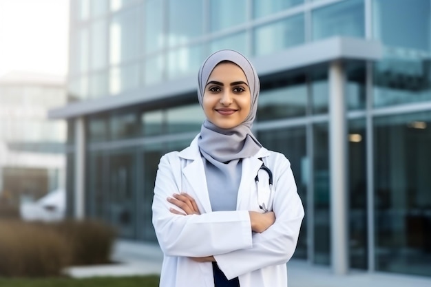 Medical staff portrait with natural lighting