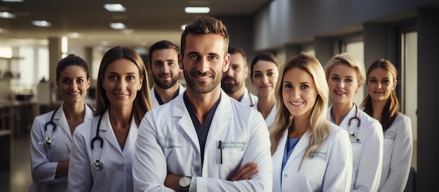 Foto squadra di personale medico