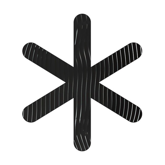 medical star icon black white lines texture