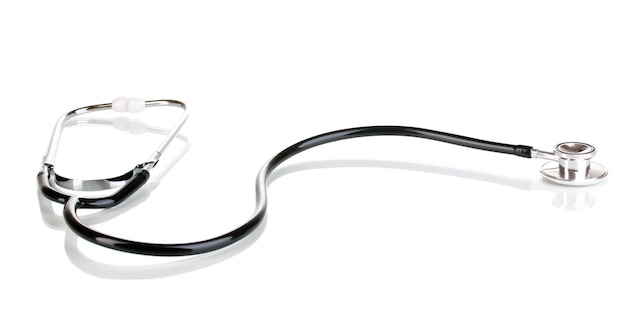 medical stethoscope isolated on white