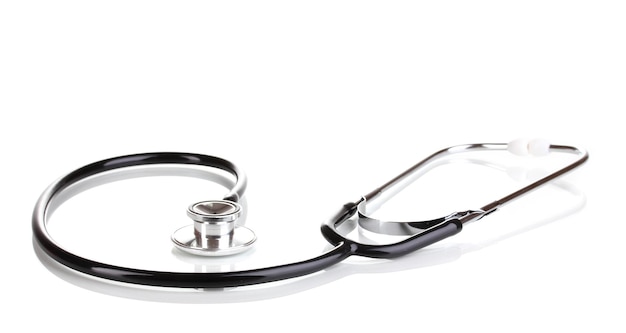 medical stethoscope isolated on white