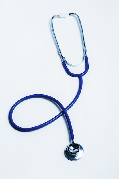 Medical stethoscope isolated