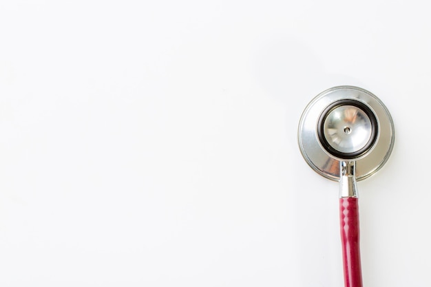 medical stethoscope on white background