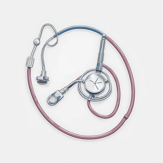 Foto uno stetoscopio medico con uno stetoscopio blu su di esso per celebrare la giornata mondiale della salute