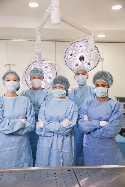 Medical students in operating theater 