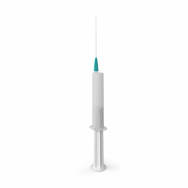 Medical syringe 3d modelling