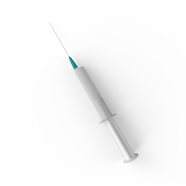 Medical syringe 3d modelling